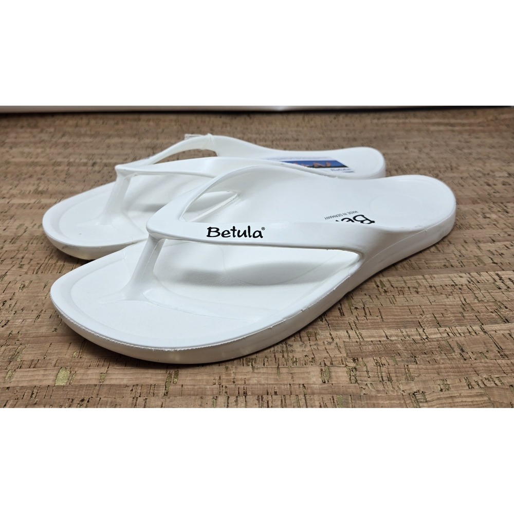 Betula by Birkenstock Energy White EVA Thong Sandals Mens 13 EU 46 New